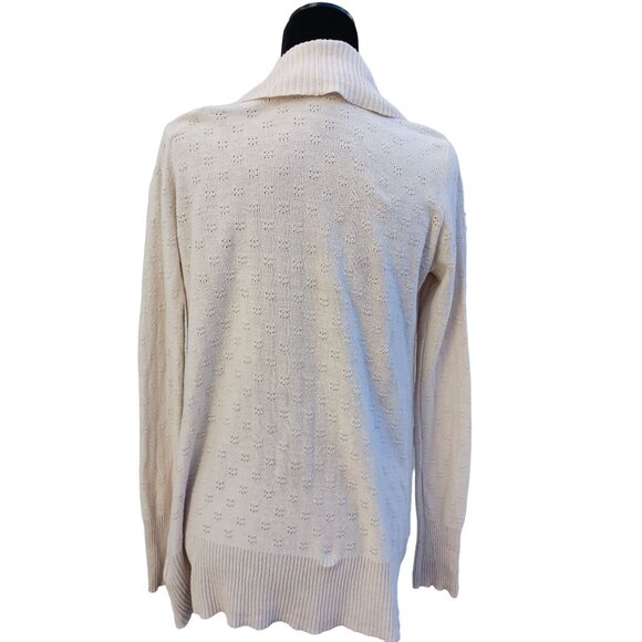 Kimchi Blue Womens Eyelet Detail Lightweight Soft Sz Small Open Cardigan Pockets - Picture 3 of 6